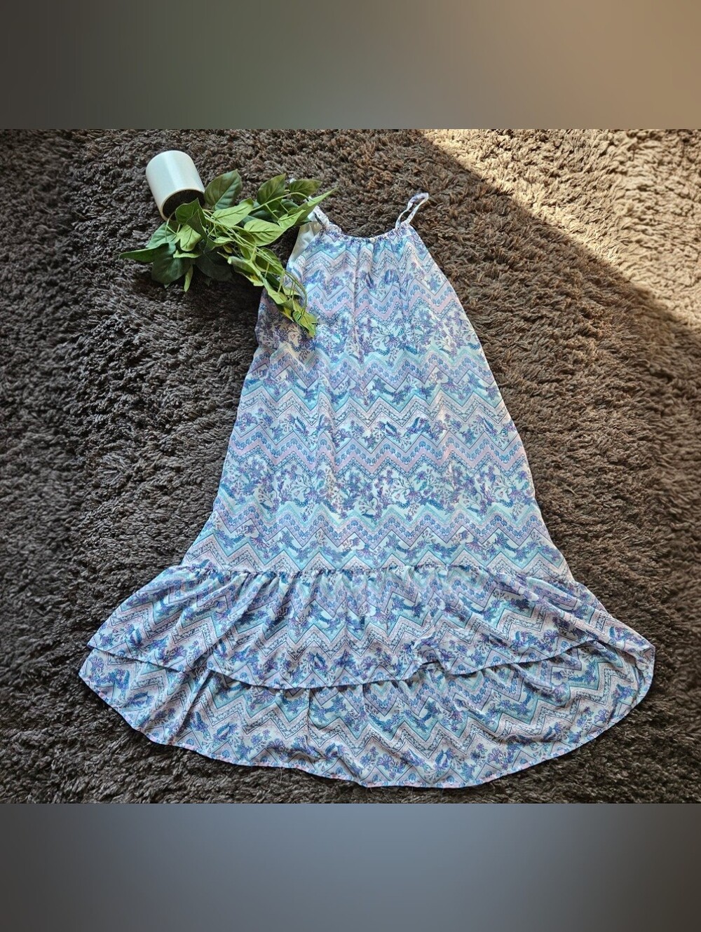 The Children's Place Womens Mommy And Me Floral Chevron High Low Dress xxl Alter